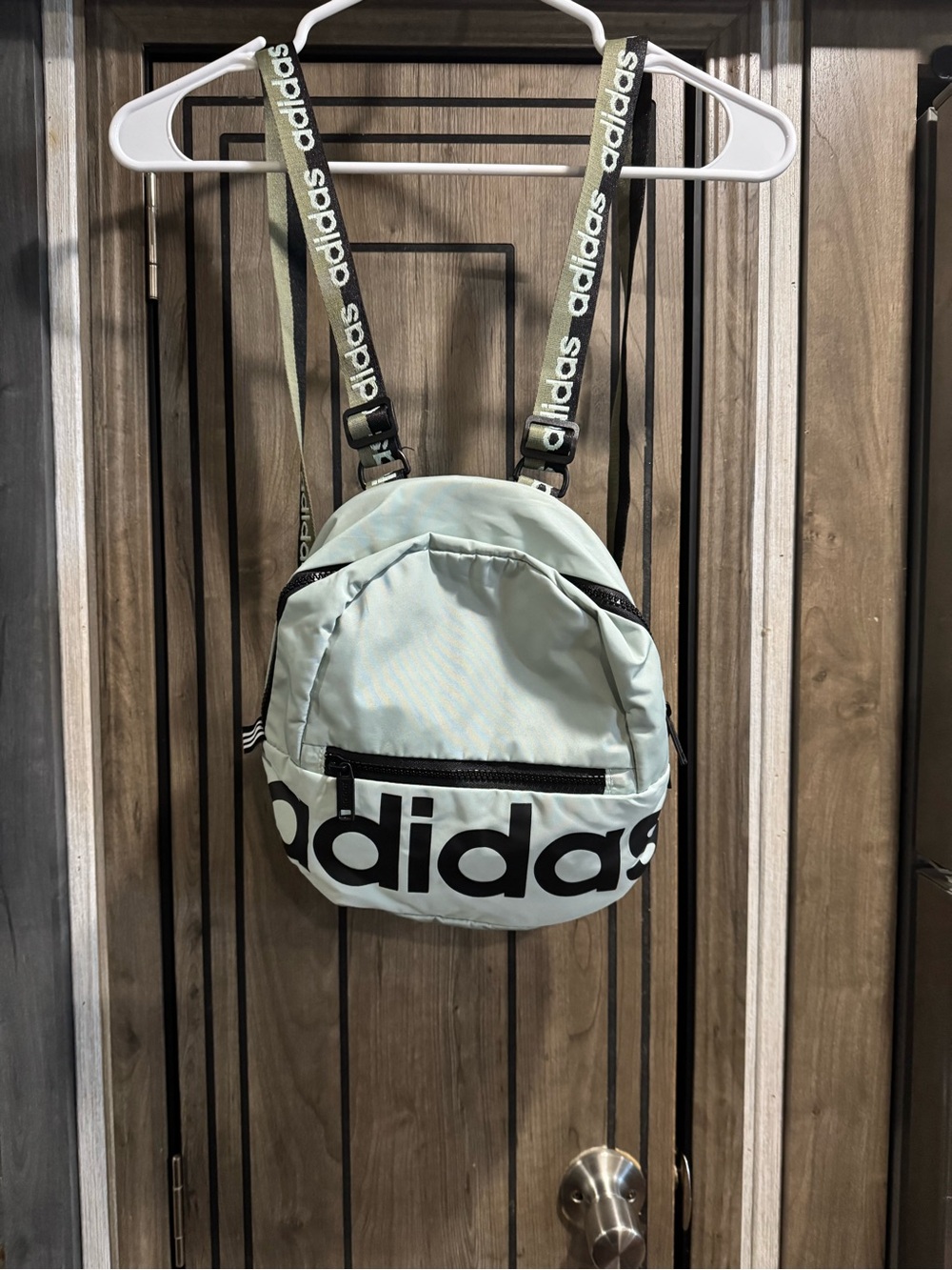 adidas Light Mint Mini Backpack with Black Logo
